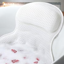 YMWVH Bath Pillows with 6 Strong Suction Cups & Hook, Tub Pillows Bath Back Cushion Spa Tub Soft 4D Ergonomic Pillow for Women & Men  Relaxing Bath Accessories Spa Gifts