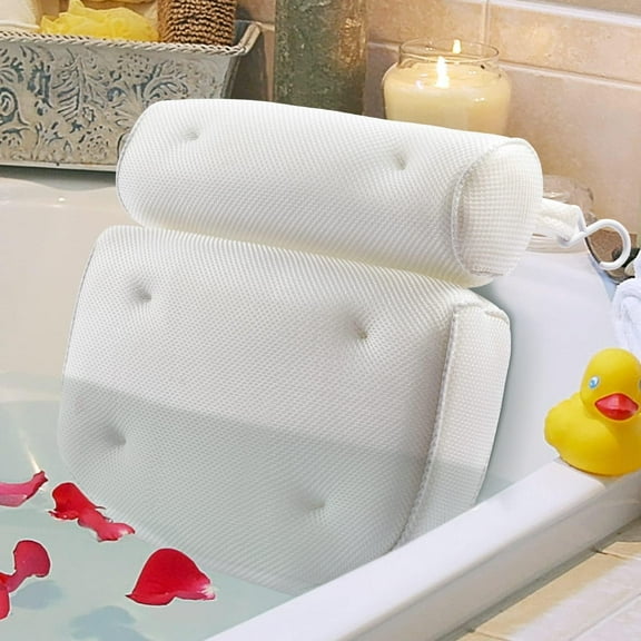 YMWVH Bathtub Pillow, Neck and Shoulder Bath Pillow - Spa Pillows for Tub Support - Perfect Bath Accessory for Women - Ideal Gift Set for Home Spa