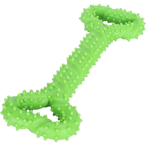 Asunby Dog Toys for Aggressive Chewers 12.4in Bone Shape TPR Tug Chew with Convex Design for Large Dogs Indestructible Natural Rubber Tug