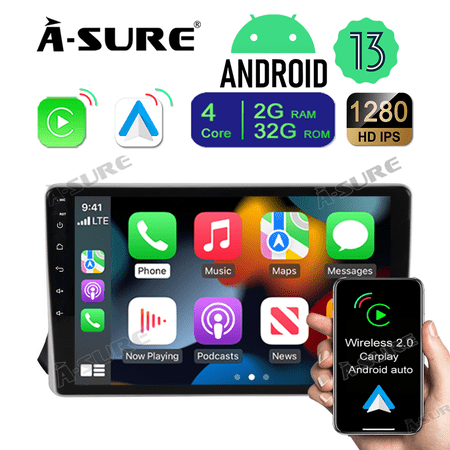 Asure 10.1" 2+32G Car Stereo For Nissan Sentra MK8 B18 (2020-2025) with Android Auto and CarPlay Radio/BT 5.0/Navigation