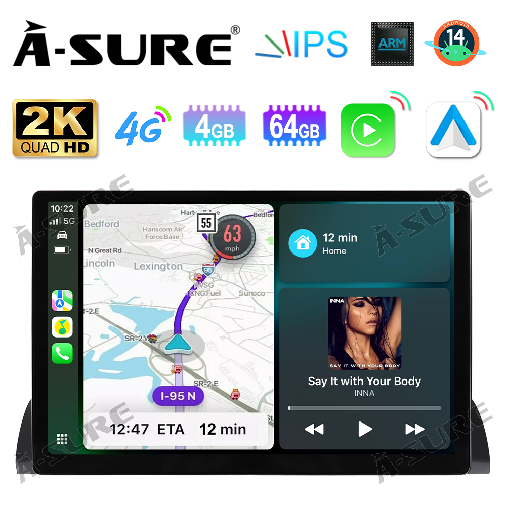 XTRONS 10.1" Android 13 Car GPS Stereo Radio For Honda Accord 2003-2007 – 4GB+64GB, Wireless CarPlay