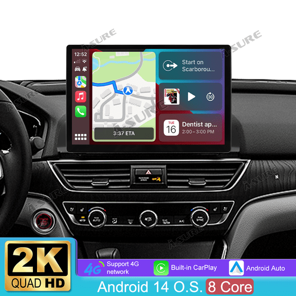 Asure 13.1" 4+64G Car Stereo For Honda Accord X (2018-2021) with Android 14 / CarPlay Radio / BT 5.0