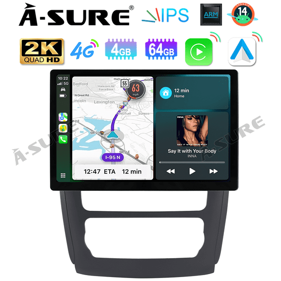 Asure 13.1" 4+64G Car Stereos For Chevy Buick Enclave (2013-2017) with Android Auto and CarPlay Radio/BT 5.0/Navi