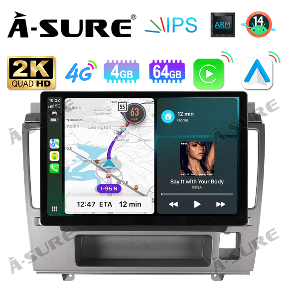 Asure 13.1" 4+64G Car Stereos For Nissan Versa MK1 (2007-2011) with Android Auto and CarPlay Radio/BT 5.0/Navi