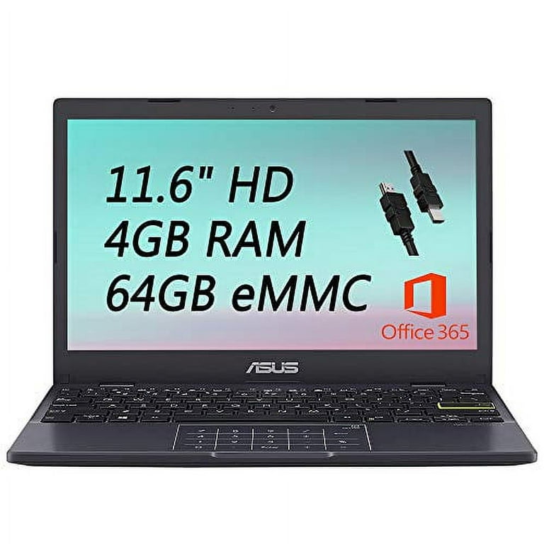 [2021 Version]ASUS Vivobook Laptop L210 11.6” ultra thin, Intel Celeron  N4020 Processor, 4GB RAM, 64GB eMMC storage, Windows 10 Home in S mode with