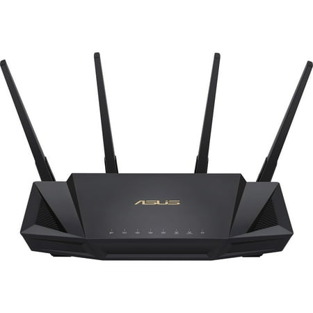 ASUS - AX3000 Dual-Band WiFi 6 Wireless Router with Life time internet Security - Black