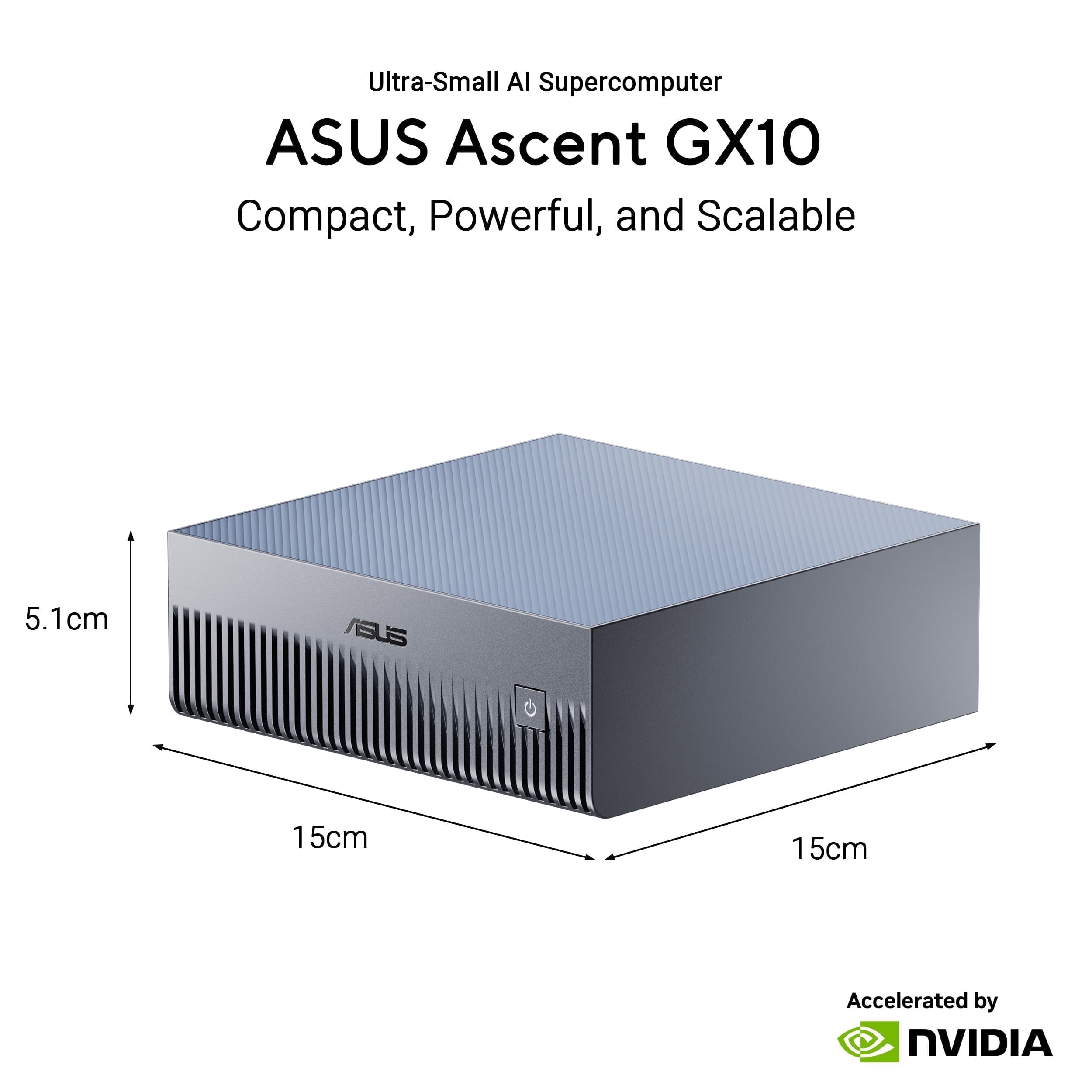 ASUS Ascent GX10-GG0020BN AI Computer ARM Cortex X925-128GB LPDDR5X 2TB NVMe SSD NVIDIA GB10 Grace Blackwell,DGX OS