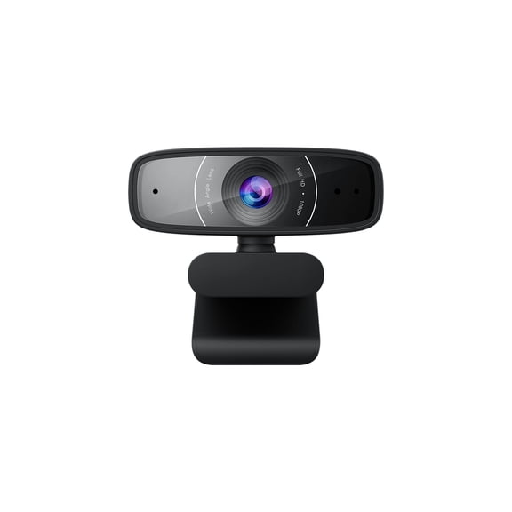 ASUS Webcam C3 1080p HD USB Camera - Beamforming Microphone, Tilt-adjustable, 360 Degree Rotation, Wide Field of View, Compatible with Skype, Microsoft Teams and Zoom