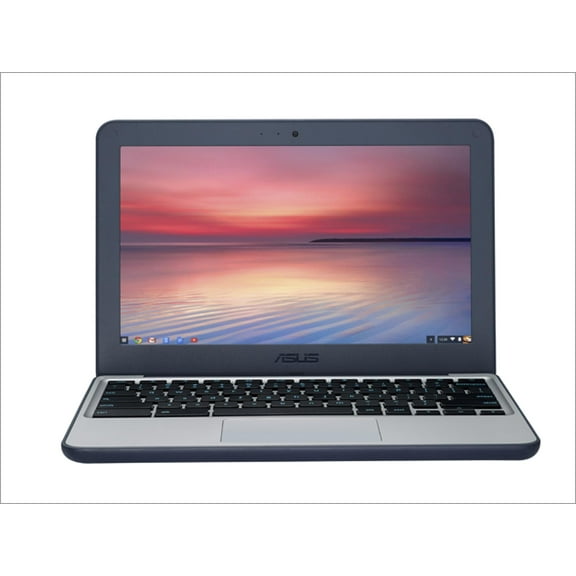 Pre-Owned Asus Chromebook C202SA-YS02 Intel Celeron N3060 1.6GHz 4GB RAM 16GB SSD, Blue(Scratch and Dent)