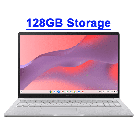 Asus Chromebook CX15 Premium Student Laptop 15.6" FHD Anti-Glare Intel Celeron N4500 4GB DDR4 128GB Storage Typc-C Long-Lasting Battery Pricacy Camera Google AI
