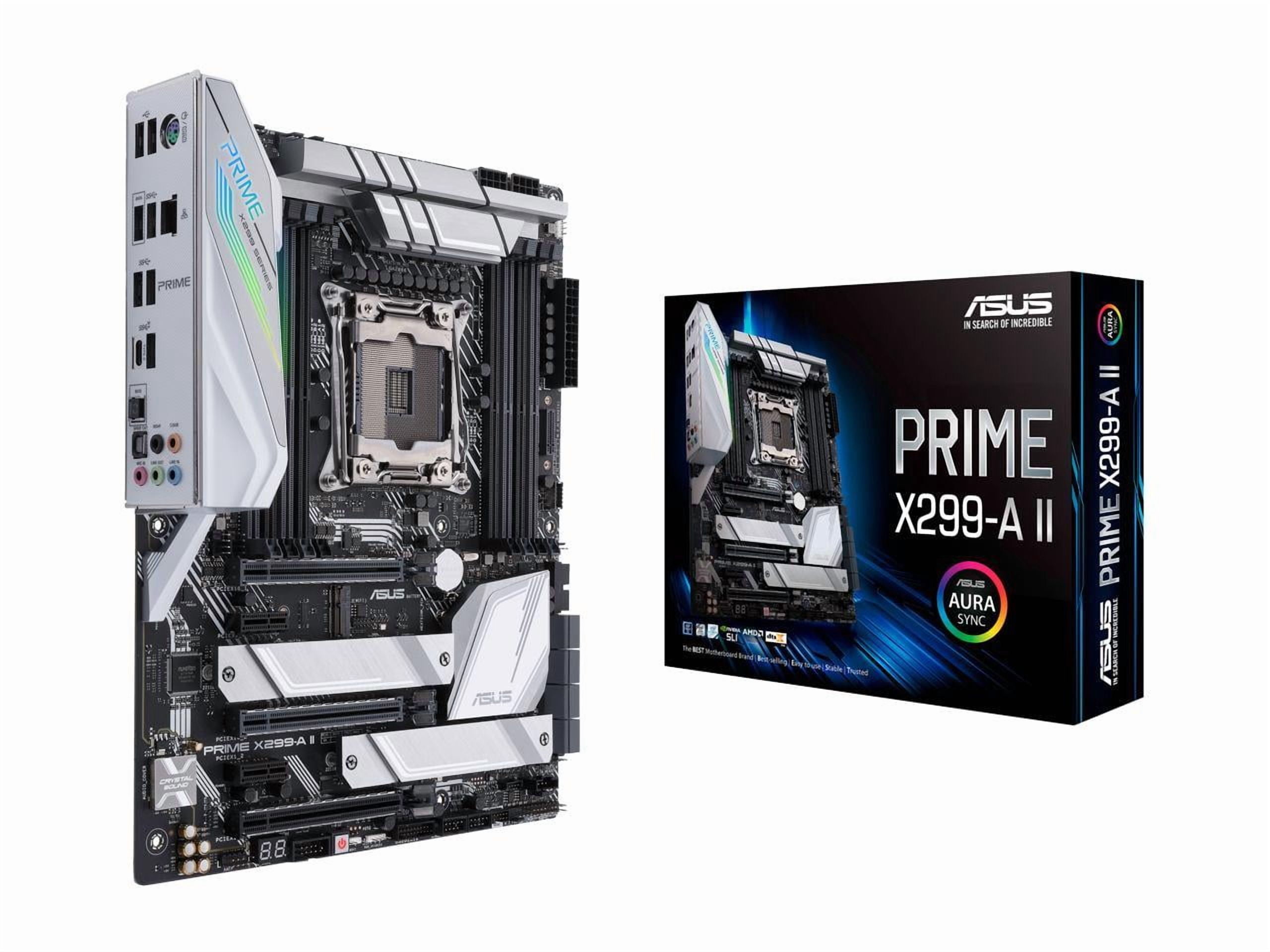 Asus Prime X299-A II Desktop Motherboard - Intel Chipset - Socket R4 LGA-2066 - Intel Optane Memory Ready - ATX (primex299-aii)