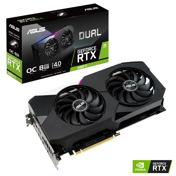Asus DUAL-RTX3060TI-O8G GeForce RTX 3060 Ti OC Edition Gaming Graphic Card