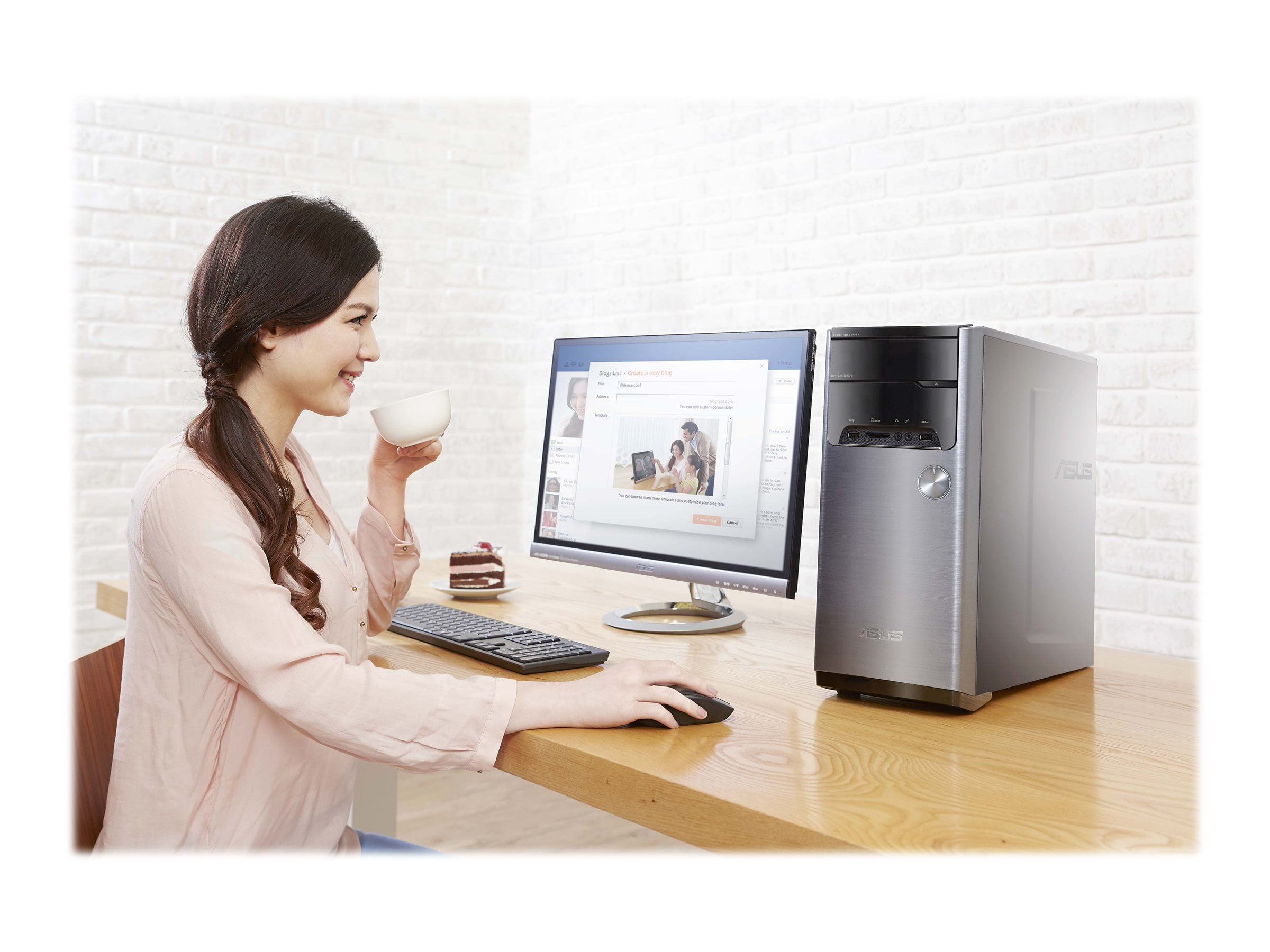 Asus Desktop Tower Computer, Intel Core i7 i74790, 12GB RAM, 1TB HD