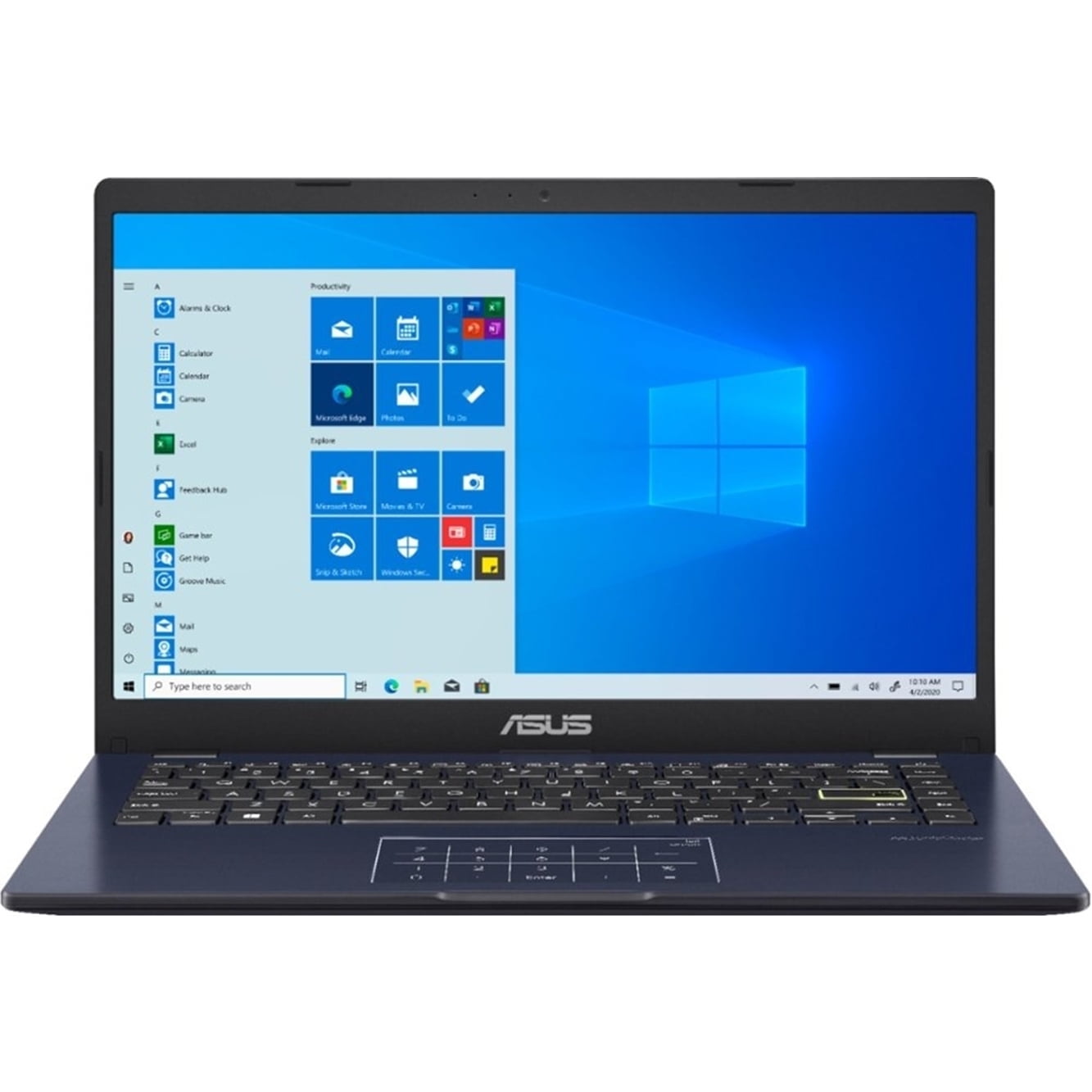 Asus E410MA 14" 4GB 64GB Intel Celeron N4020 X4 1.1GHz Win10, Star Black
