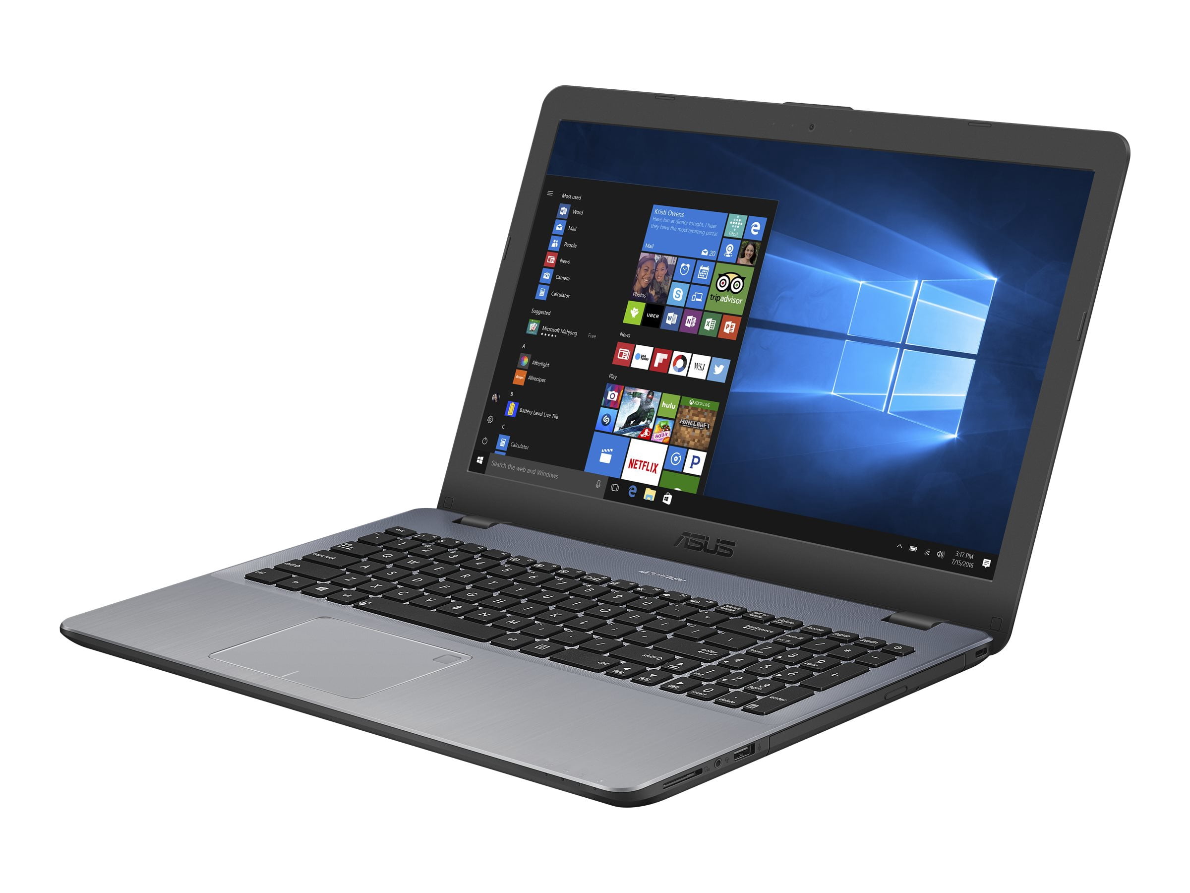 Asus F542UA-DH71 I7-7500U 8G 256G SSD 15.6in FHD DVDRW Windows 10