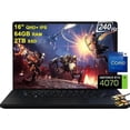 thumbnail image 1 of Asus Flagship ROG Zephyrus M16 Gaming Laptop 16" QHD+ 240Hz 3ms 13th Gen Intel 14-core i9-13900H 64GB RAM 2TB SSD GeForce RTX 4070 8GB Graphic Backlit Thunderbolt Win11 Black + HDMI Cable, 1 of 5
