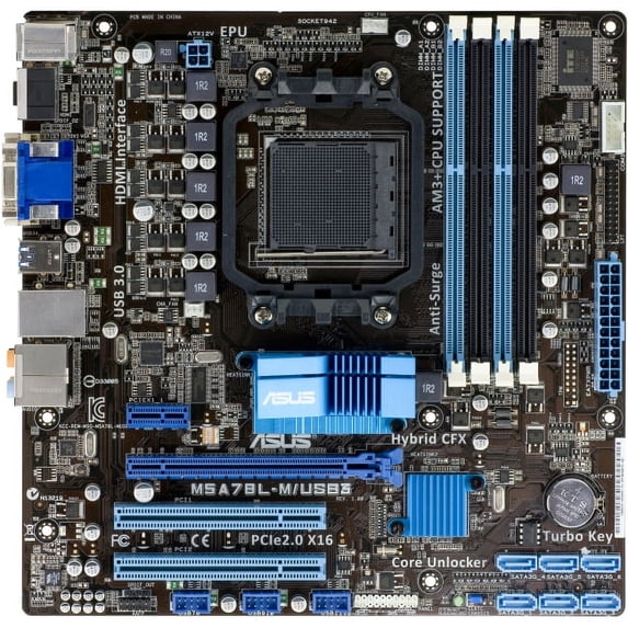 Asus M5A78L-M/USB3 Micro ATX Desktop Motherboard w/ AMD 760G Chipset