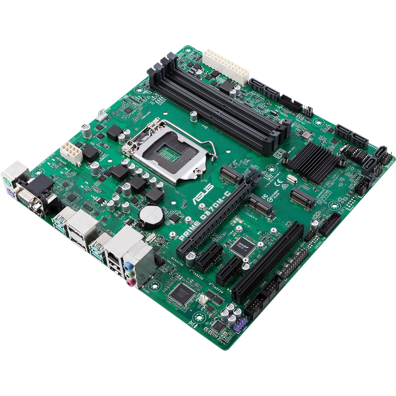 ASUS PRIME Q370M-C MOTHERBOARD i7-9700 and 16gb ram w/io sheild for sale online