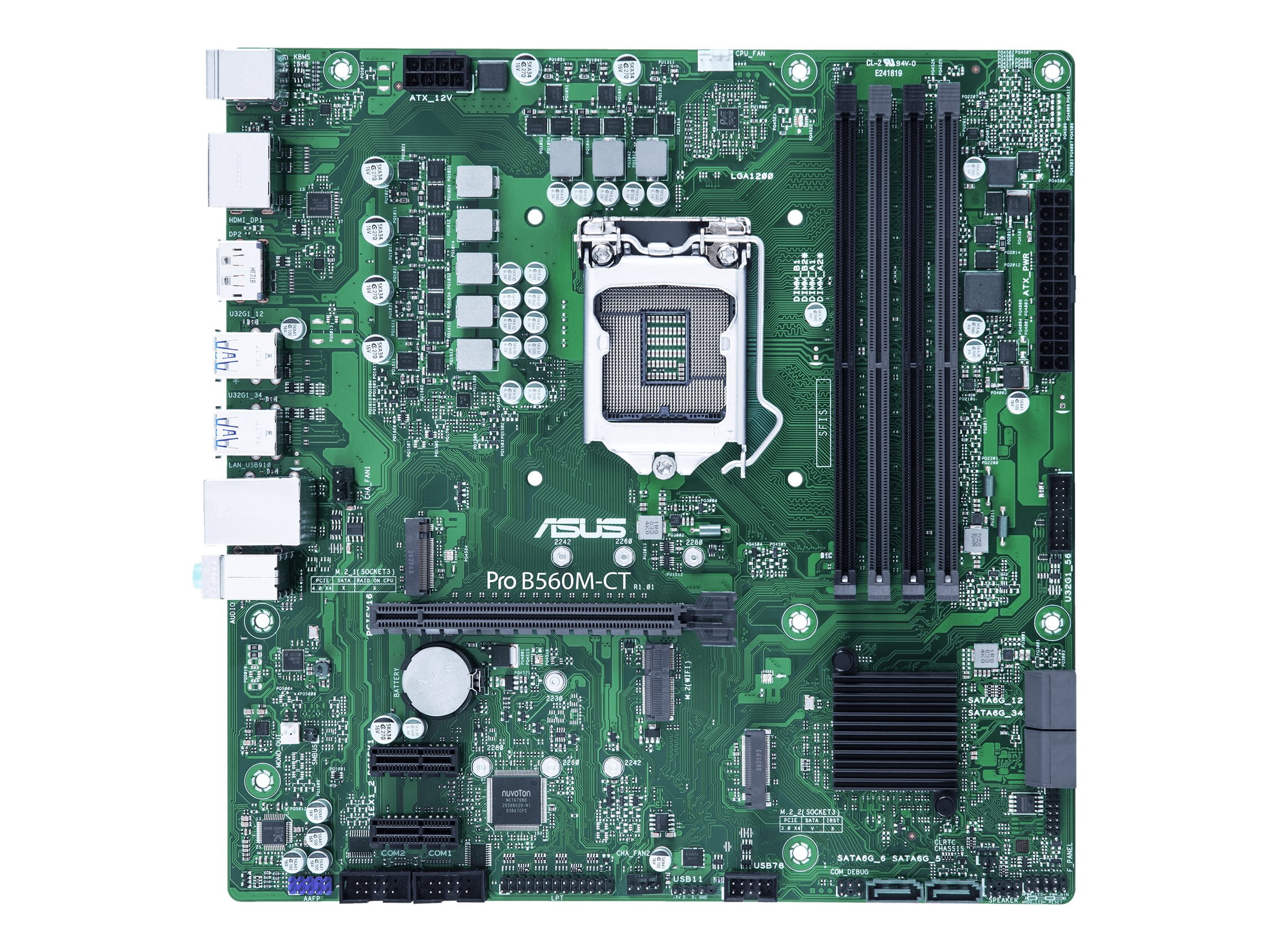 Asus PROB560MCT/CSM Matx Lga1200 4xddr4 Alc897/ /i219v [dp/dp/h