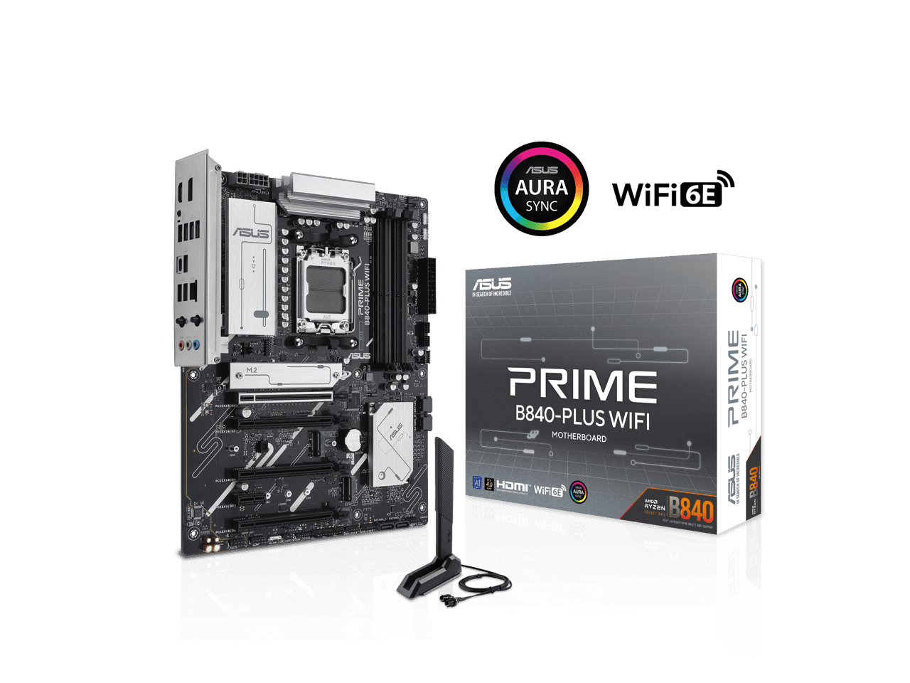 ASUS Prime B840-PLUS WiFi AMD AM5 ATX Motherboard - PRIME B840-PLUS WIFI
