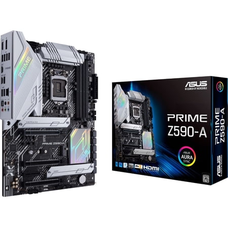 Asus Prime Z590-A Desktop Motherboard - Intel Chipset - Socket LGA-1200 - Intel Optane Memory Ready - ATX