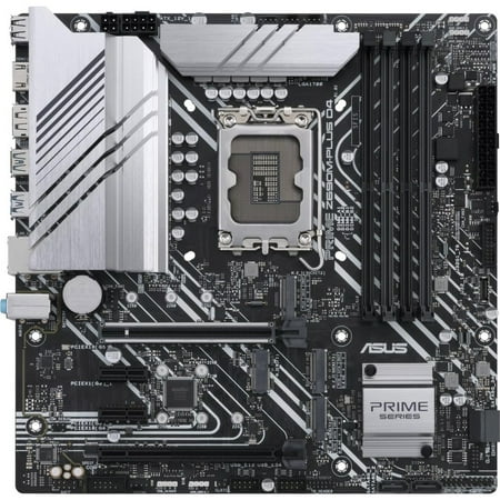 Asus Prime Z690M-PLUS D4 Desktop Motherboard - Intel Chipset - Socket LGA-1700 - Intel Optane Memory Ready - Micro ATX