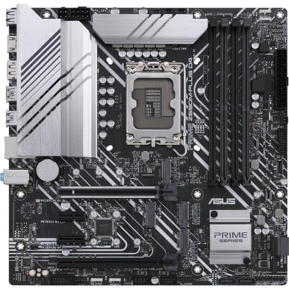 Asus Prime Z690M-PLUS D4 Desktop Motherboard - Intel Chipset - Socket LGA-1700 - Intel Optane Memory Ready - Micro ATX