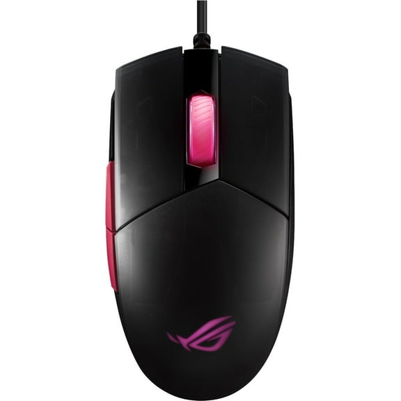 Asus ROG 90MP01U0-BMUA00 Strix Impact II Electro Punk Gaming Mouse - Black, Pink