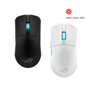 Asus ROG Harpe Ace Aim Lab Edition Gaming Mouse - Optical - Cable/Wireless - Bluetooth/Radio Frequency - 2.40 GHz - Black - USB 2.0 Type A - 36000 dpi - 5 Buttons - 5 Programmable Buttons - Sym...
