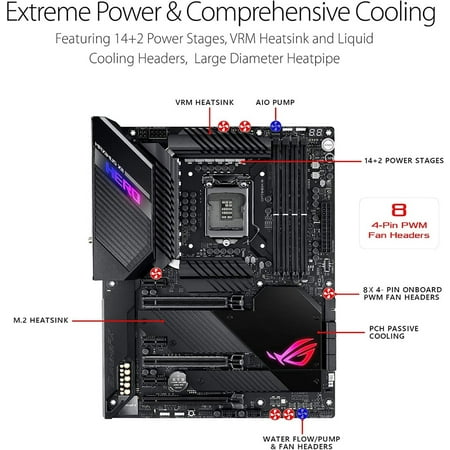 Asus ROG Maximus XII Hero Z490 (WiFi 6) LGA 1200 (Intel 10th Gen) ATX Gaming Motherboard