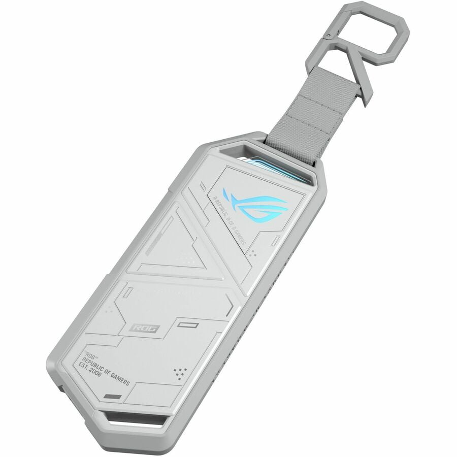 Asus ROG Strix Arion ESD-S1C/WHT/G/AS// Drive Enclosure PCI Express NVMe, M.2, USB 3.2 (Gen 2) Type C Host Interface External, Moonlight White
