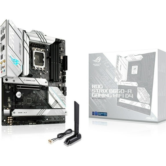 Asus ROG Strix B660-A GAMING WIFI D4 Gaming Desktop Motherboard - Intel Chipset - Socket LGA-1700 - Intel Optane Memory Ready - Mini ITX