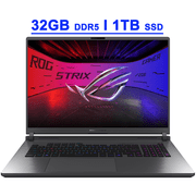 Asus ROG Strix G18 G815 Gaming AI PC Laptop 18 2.5k (2560x1600) 240Hz (100% DCI-P3, 3ms) Intel 24-core Ultra 9 275HX 32GB DDR5 1TB SSD GeForce RTX 5060 RGB Backlit Wi-Fi7 Win11 Copilot AI