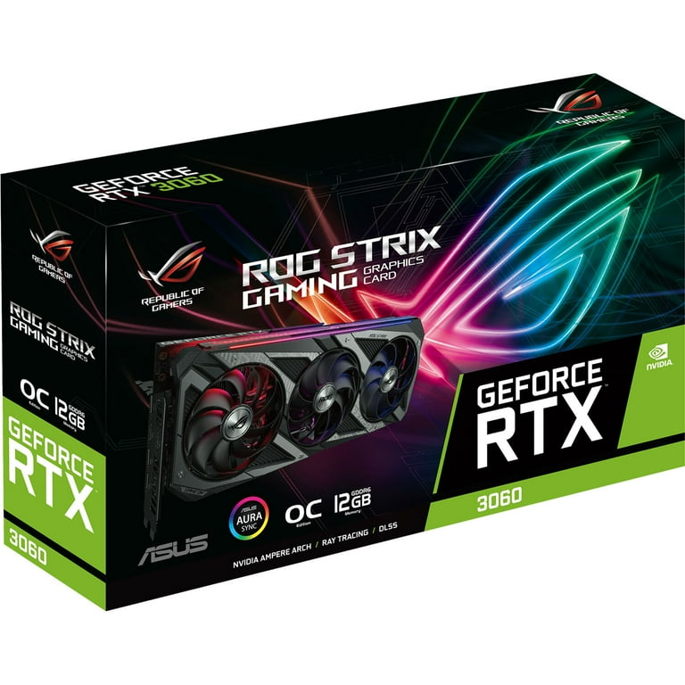 Asus ROG Strix GeForce RTX 3060 OC 12GB Graphic Card - Walmart.com