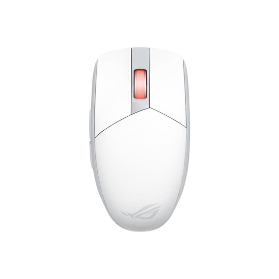 Asus ROG Strix Impact III Wireless Gaming Mouse - 57g Lightweight, 36K DPI, Bluetooth & 2.4GHz, Up to 618hrs Battery Life, Replaceable Switches - White