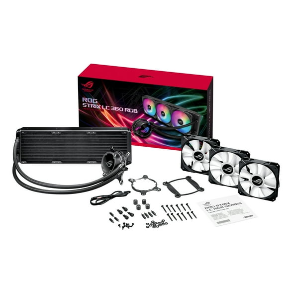 Asus ROGSTRIXLC360RGB Aio Liquid Cpu Cooler 360mm Ctlr Intel 115x/2066&amd Am4/tr4 Support