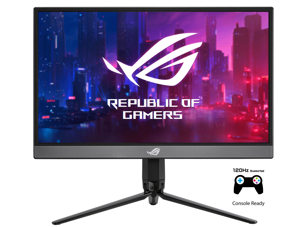 ASUS ROG Strix 17.3 1080P Portable Gaming Monitor XG17AHP - Full HD, IPS, 240Hz, 3ms, Adaptive-Sync, Smart Case, ROG Bag & Tripod, USB-C Power Delivery, Micro HDMI, For Laptop, PC, Phone, Console