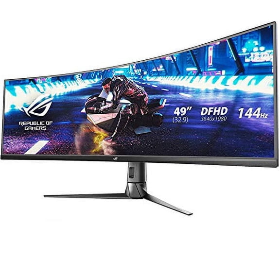 Asus ROG Strix XG49VQ 49" Curved Gaming FreeSync Monitor 144Hz Dual Full HD HDR Eye Care with DP HDMI Black