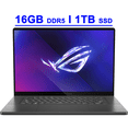 thumbnail image 1 of Asus ROG Zephyrus G16 Premium Gaming Laptop 16" 2.5k 2560x1600 OLED 240Hz (DCI-P3 100% 500nits G-SYNC) Intel 16-core Ultra 9 185H 16GB DDR5 1TB SSD GeForce RTX 4070 Backlit Thunderbolt Win11, 1 of 8
