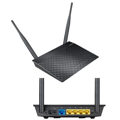 Asus RT-N12 D1 IEEE 802.11n Wireless Router - 2.40 GHz ISM Band - 2 x Antenna - 37.50 MB/s Wireless Speed - 4 x Network Port - 1 x Broadband Port
