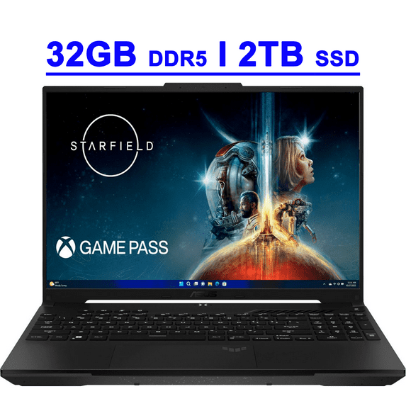 Asus TUF A16 Premium Gaming Laptop 16" QHD+ 240Hz (500nits DCI-P3 100% 3ms) AMD 8-core Zen 4 Ryzen 9 7940HS 32GB DDR5 2TB SSD Radeon RX 7700S Graphic Backlit USB4 Win11