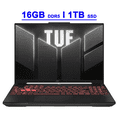 thumbnail image 1 of Asus TUF A16 Premium Gaming Laptop 16" WUXGA IPS 144Hz AMD 6-core Ryzen 7 7445HS 16GB DDR5 1TB SSD NVIDIA GeForce RTX 4050 (Up to 194 AI TOPS) RGB Backlit USB4 Two-way AI Noise Cancelation Win11, 1 of 8
