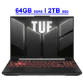 thumbnail image 1 of Asus TUF A16 Premium Gaming Laptop 16" WUXGA IPS 144Hz AMD 6-core Ryzen 7 7445HS 64GB DDR5 2TB SSD NVIDIA GeForce RTX 4050 (Up to 194 AI TOPS) RGB Backlit USB4 Two-way AI Noise Cancelation Win11, 1 of 8