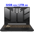 thumbnail image 1 of Asus TUF F15 Premium Gaming Laptop 15.6" FHD IPS 144Hz (MUX Switch + Optimus) Intel 12-core i5-12500H 32GB DDR4 2TB SSD GeForce RTX 3050 Backlit Thunderbolt4 USB-C Win11, 1 of 7