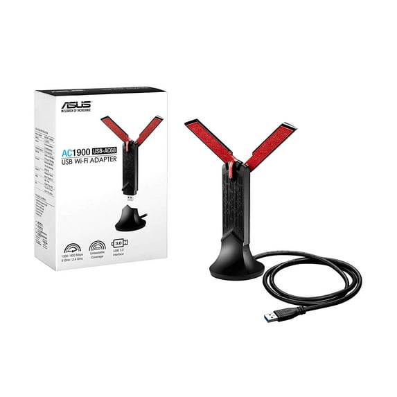 Asus USB-AC68 IEEE 802.11ac, Wi-Fi Adapter for Desktop Computer/Notebook