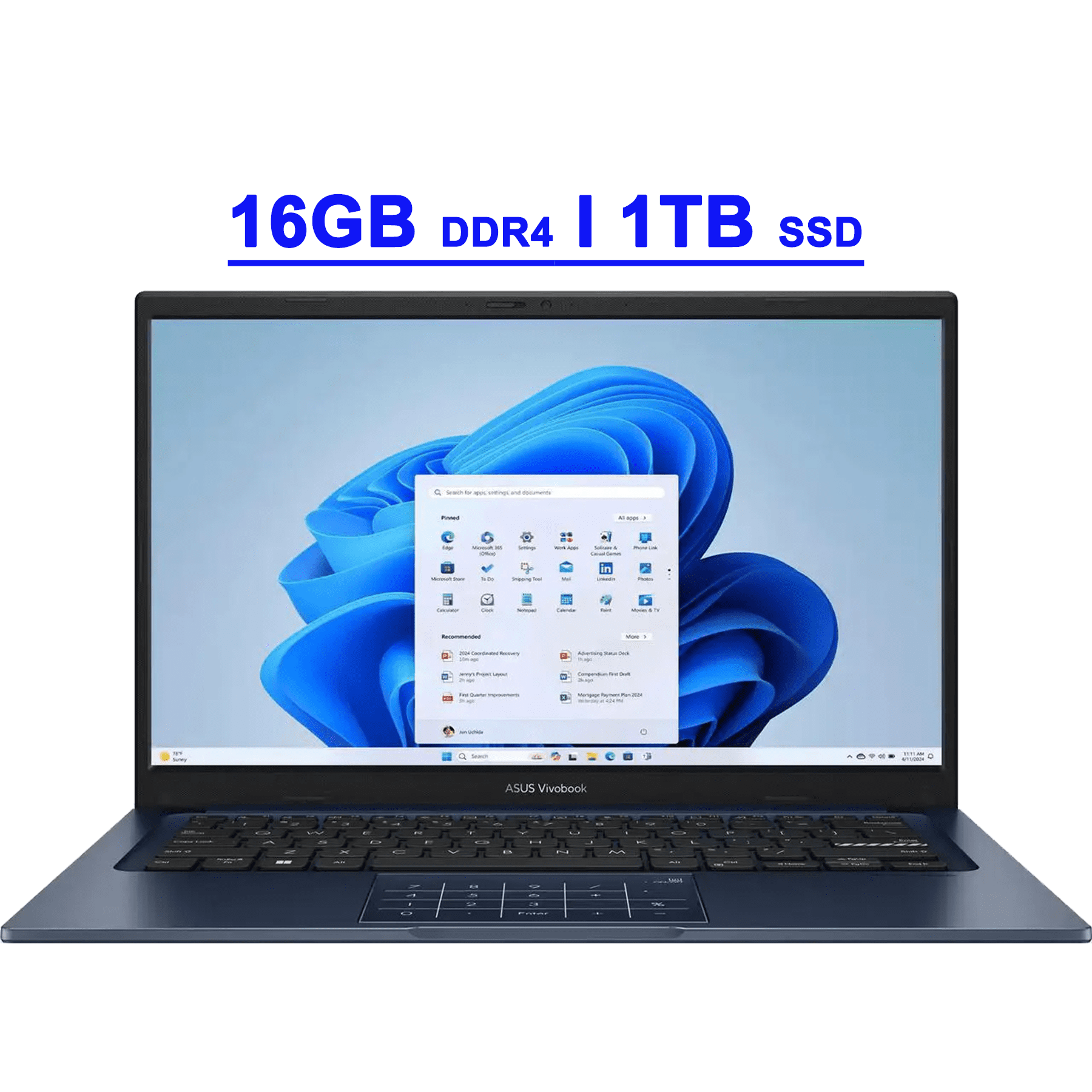 Asus VivoBook 14 Premium Business Laptop 14" FHD Anti-glare Intel 10-core i5-1334U 16GB DDR4 1TB SSD USB-C Privacy Camera SonicMaster Long-Lasting Battery Fast Charging Win11