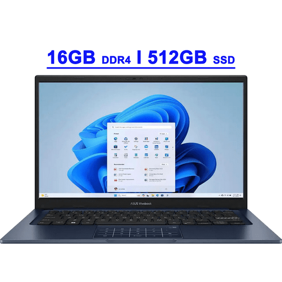 Asus VivoBook 14 Premium Business Laptop 14" FHD Anti-glare Intel 10-core i5-1334U 16GB DDR4 512GB SSD USB-C Privacy Camera SonicMaster Long-Lasting Battery Fast Charging Win11