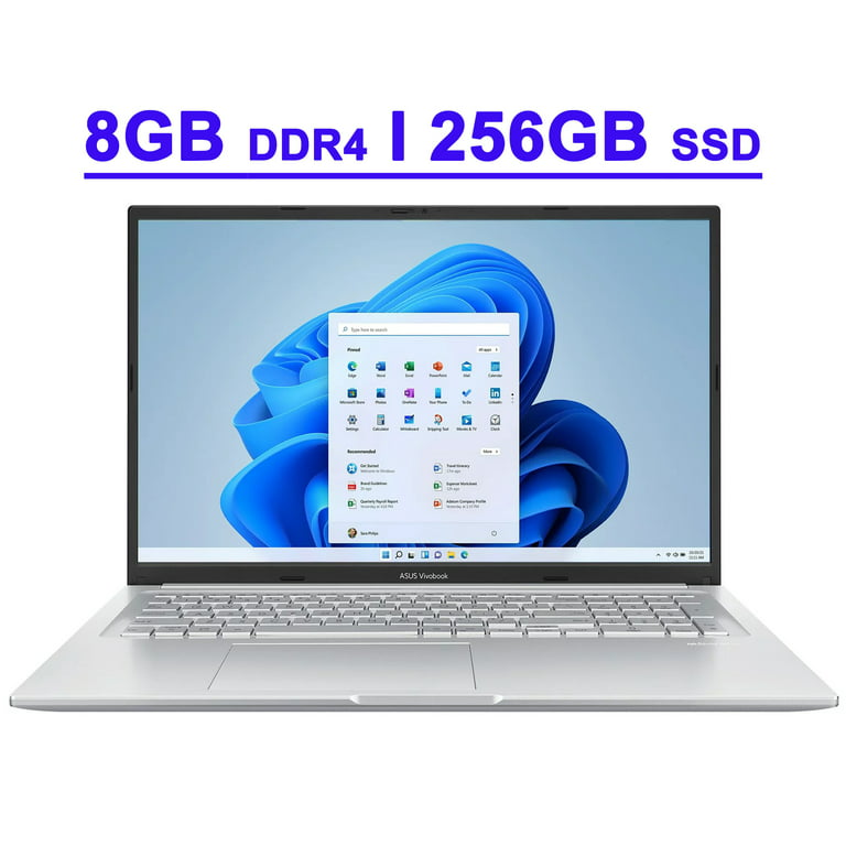 Asus VivoBook 17 Premium Business Laptop 17.3 FHD IPS Anti-glare Display  12th Generation Intel 10-Core i3-1220P Processor 8GB DDR4 256GB SSD Intel  UHD Graphic USB-C HDMI SonicMaster Win11 Silver 