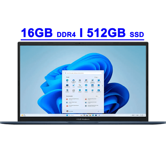 Asus VivoBook 17 Premium Business Laptop 17.3" FHD IPS Anti-glare Intel 6-core i3-1215U 16GB DDR4 512GB SSD USB-C SonicMaster Win11