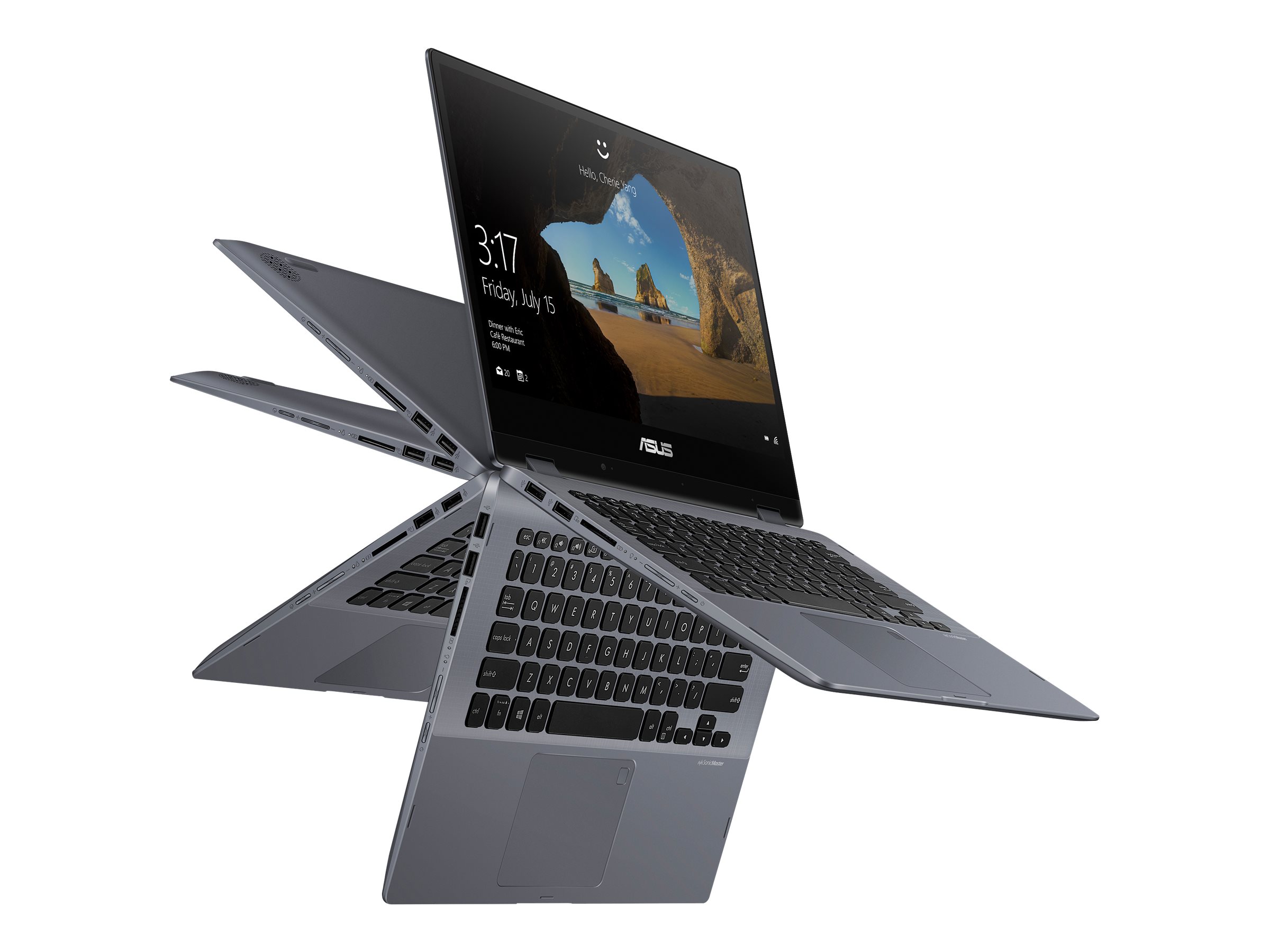 Asus VivoBook Flip 14 14" Full HD Touchscreen Laptop, Intel Core i5 i5-8250U, 256GB SSD, Windows 10 Pro, TP412UA-XB51T - image 1 of 36
